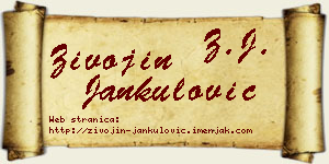 Živojin Jankulović vizit kartica